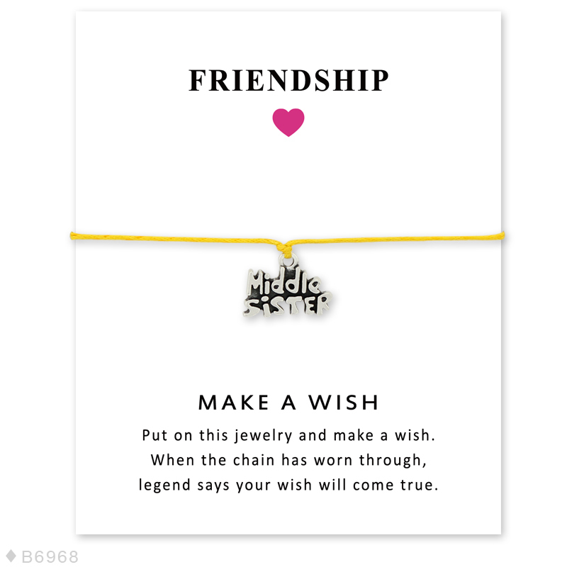 Unisex Girls Friendship Statement Engagement Wedding Silver Big Sister Middle Sister Little Sisters Charm Bracelets For Women
Unisex Girls Friendship Statement Engagement Wedding Silver Big Sister Middle Sister Little Sisters Charm Bracelets For Women