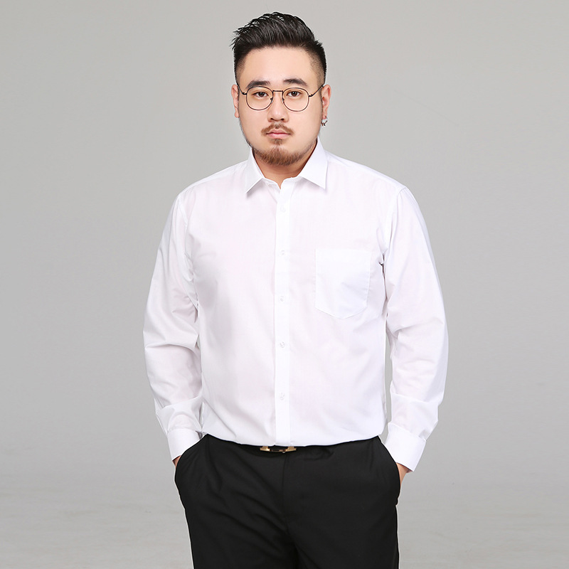 High Quality Shirts For Men Camisas White Black Mens Shirt Long Sleeve Formal Office Business Plus Size 5XL 6XL 7XL 8XL Blouse