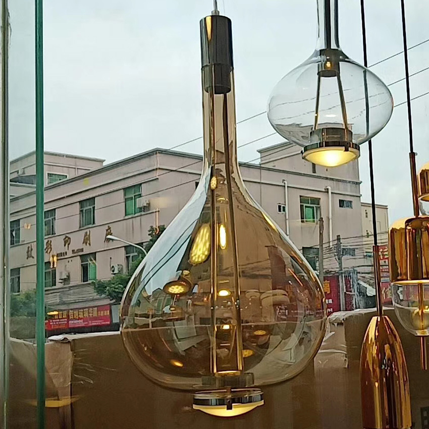Nordic creative glass hanglamp Pendant Lamps Modern restaurant bar cafe industrial light fixture living dining room home deco lights