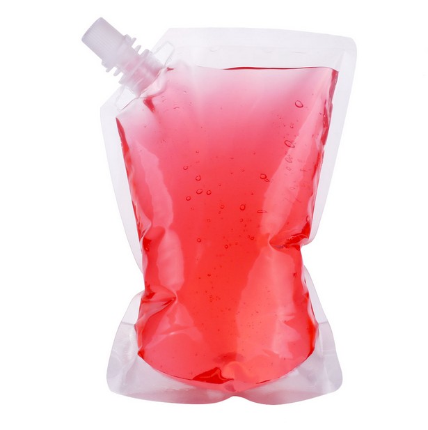 Reusable Drinking Flask for Alcohol with Funnel Transparent Whisky Hip Flasks Concealable Liquor Pouch Bridesmaid Gift