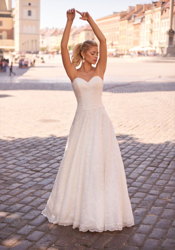 Sparkly Lace Wedding Dresses Illusio Sweetheart Appliqued A Line Bridal Gowns Sweep Train Plus Size Boho Backless Wedding Dress