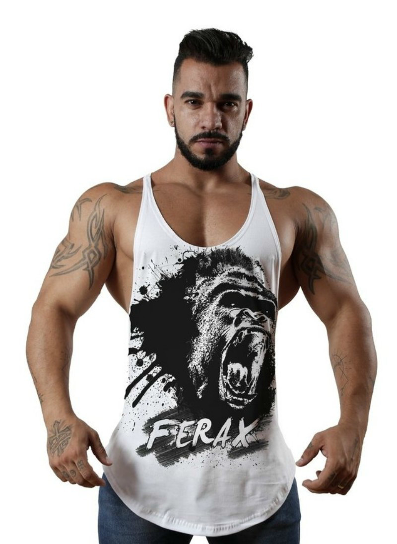 Hot Sale Printing Vest Men's Tank Tops Sleeveless Shirt Tank Tops Bodybuilding Fitness Men's Singlets Workout Clothes T200527, White;black
Hot Sale Printing Vest Men's Tank Tops Sleeveless Shirt Tank Tops Bodybuilding Fitness Men's Singlets Workout Clothes T200527, White;black