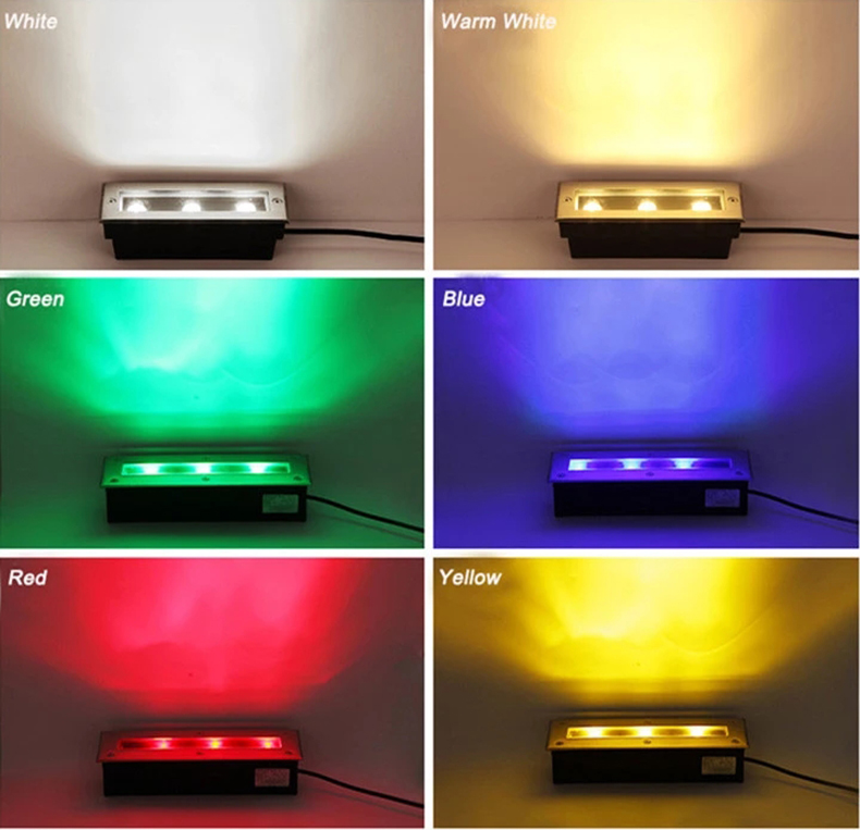 Waterproof Ground Light Outdoor Garden Floor Light LED lights Stairs Buried Underground Recessed Yard Wall Washer AC85-265V 12V