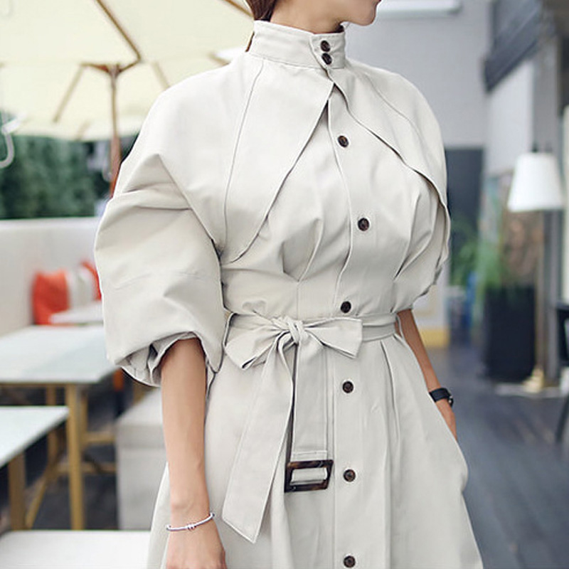 2019 new Fashion Warm temperament A-line high quality loose new trench women fashion long outdoor comfortable coat Hot sale, Beige
2019 new Fashion Warm temperament A-line high quality loose new trench women fashion long outdoor comfortable coat Hot sale, Beige
