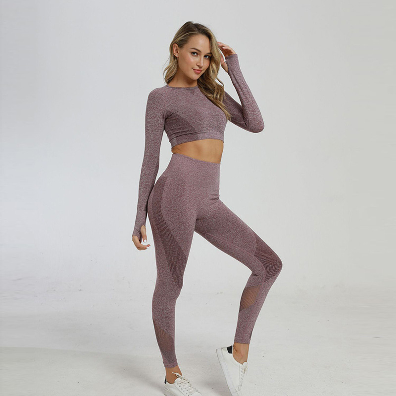 Seamless workout clothes ladies workout fitness yoga suit 2 piece set yoga top sports tight trousers female running sports suit, Blue suit
Seamless workout clothes ladies workout fitness yoga suit 2 piece set yoga top sports tight trousers female running sports suit, Blue suit