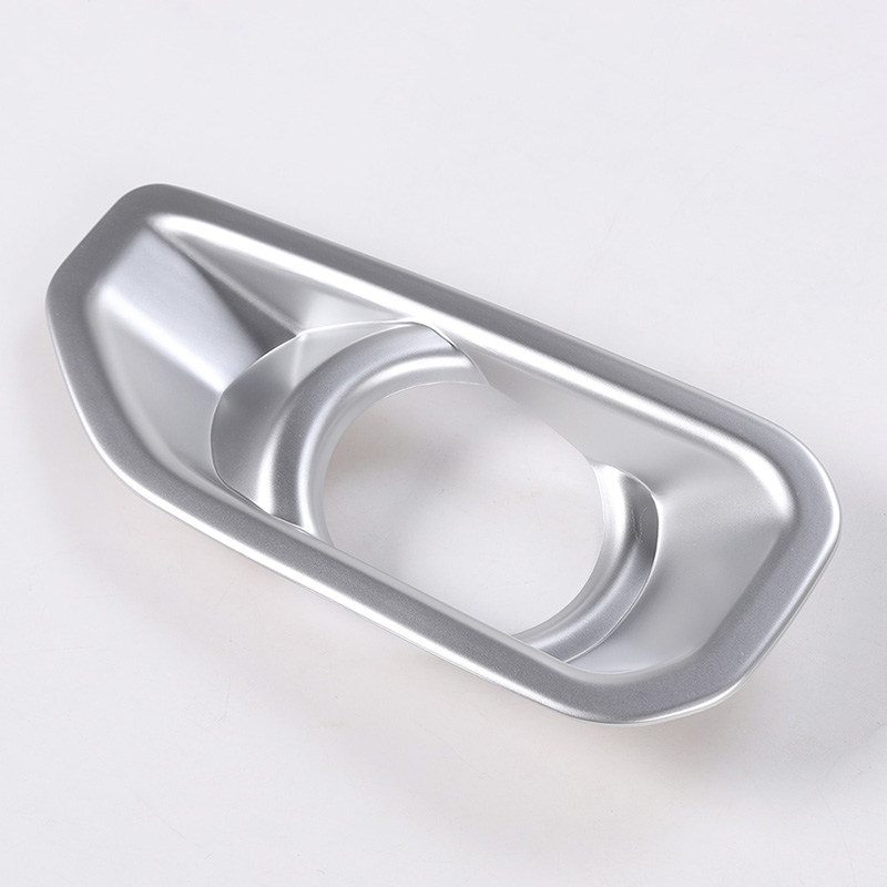 ABS Front Bumper Fog Light Decoration Silver For Jeep Wrangler JL Sahara Sport 2018+ Auto Internal Accessories