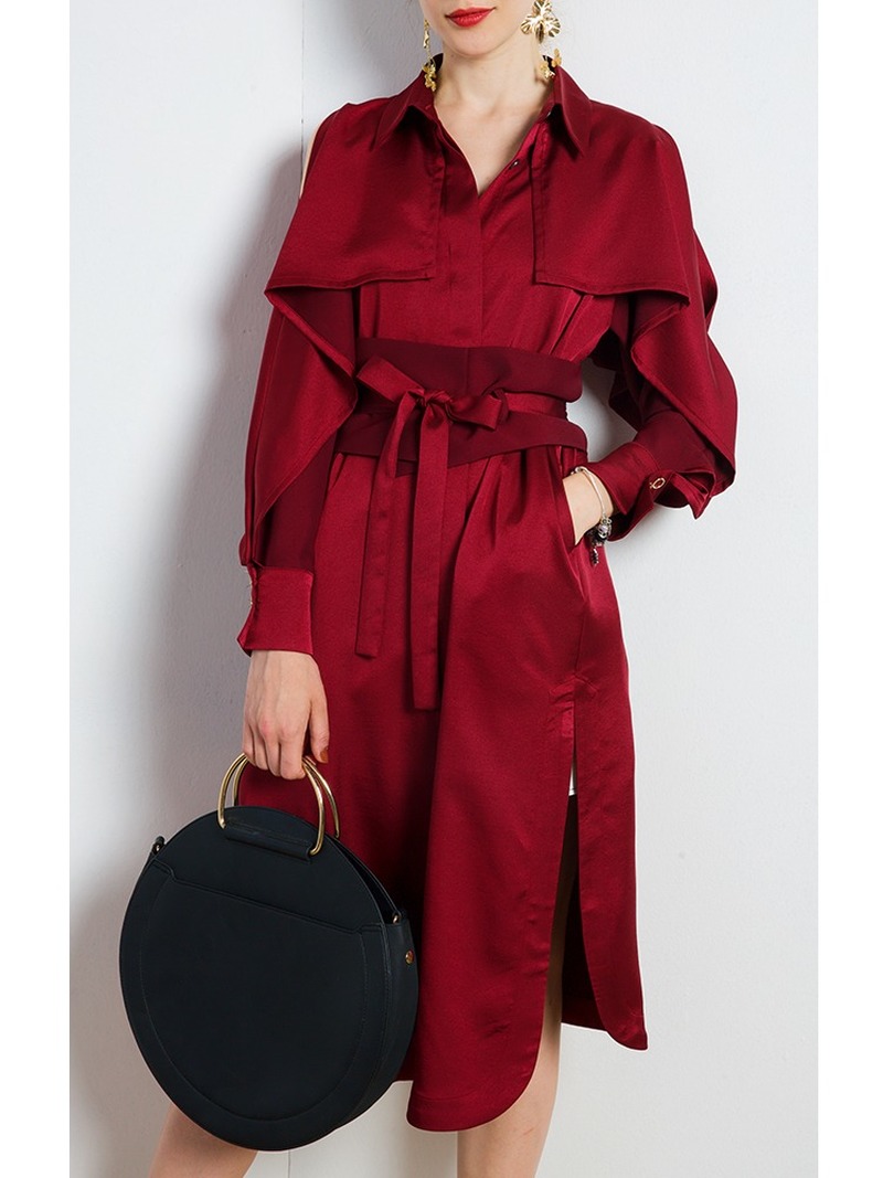 Sexy Strapless Trench Coat Women's Long 2019 Autumn New Temperament Fashion Little Red Korean Fashion Coat, Black 
Sexy Strapless Trench Coat Women's Long 2019 Autumn New Temperament Fashion Little Red Korean Fashion Coat, Black