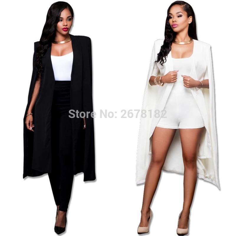 2019 long solid color large cloak coat Autumn new large size women' suit jacket Fashion suit High quality Street hipster cloak, Black
2019 long solid color large cloak coat Autumn new large size women' suit jacket Fashion suit High quality Street hipster cloak, Black
