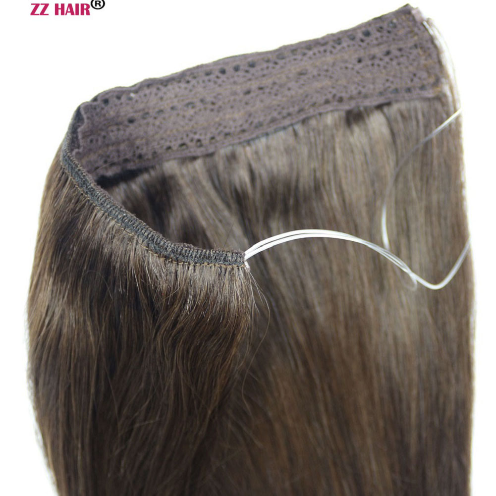 16"-28" One Piece Set 180g 100% Brazilian Remy Flip Human Hair Extensions Fish Line No Clips Natural Straight