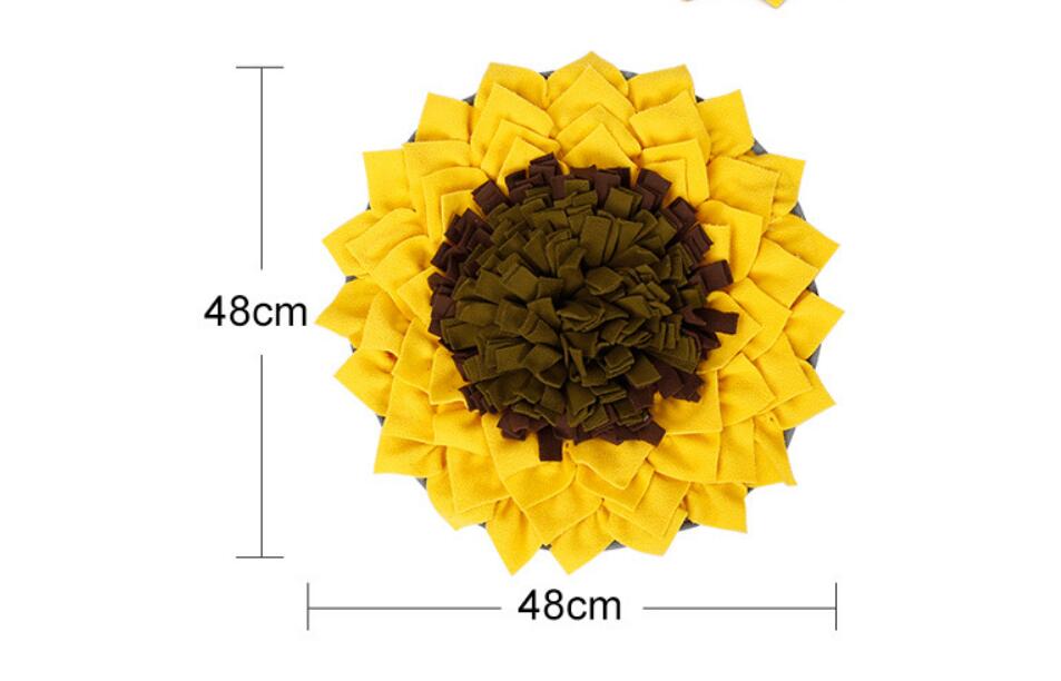 Round Sniffing Washable Puzzle Training Blanket Pet Multicolor Nasal Congestion Mat Dog Toys Accessories GD194