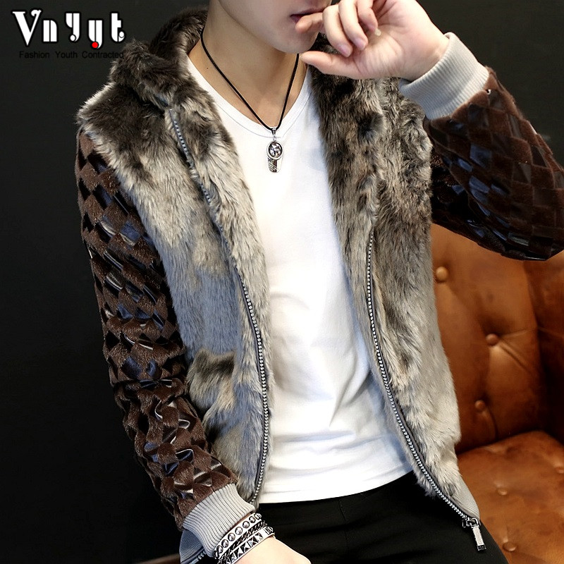 New Fashion men's short leather jacket fur jacket non-mainstream fur coat Long Sleeve Faux Fur Coat Free Shipping, Black
New Fashion men's short leather jacket fur jacket non-mainstream fur coat Long Sleeve Faux Fur Coat Free Shipping, Black
