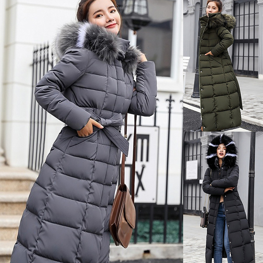 Winter Women Down Jacket Long Hooded 2019 Fashion Snow Clothing Warm Cotton-padded Long Sleeve Parkas Down Coat For Female #734 SH190920