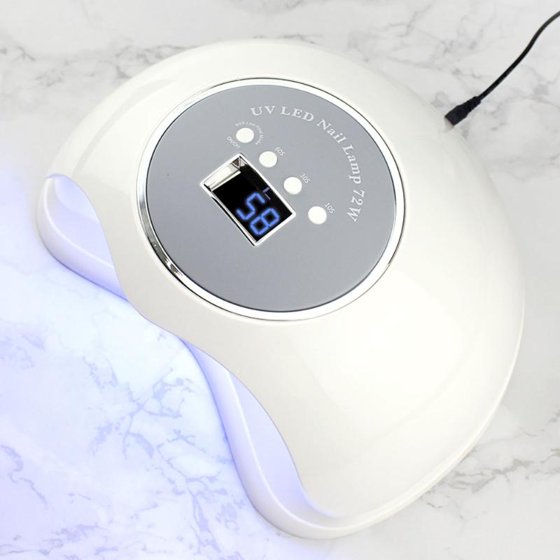 NOQ Lamp For Nails Professional LED UV Max72W Nail Dryer Smart Sensor 36Leds Dual Hands Polisher Manicure Light Therapy Tool, White
NOQ Lamp For Nails Professional LED UV Max72W Nail Dryer Smart Sensor 36Leds Dual Hands Polisher Manicure Light Therapy Tool, White