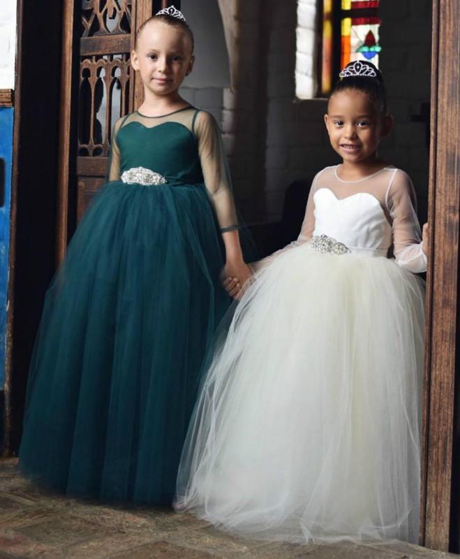 Long Sleeves Flower Girls' Dresses for Weddings 2020 O-Neck Beaded Sash Bow Backless Communion Dress Birthday Party Gowns, Brown
Long Sleeves Flower Girls' Dresses for Weddings 2020 O-Neck Beaded Sash Bow Backless Communion Dress Birthday Party Gowns, Brown
