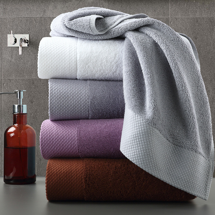

Soft Cotton Bath Towel Microfiber Hair Fast Drying 560GSM Thicked Quick Dry Bathing Towels 80 x 40cm 122519, Multicolor