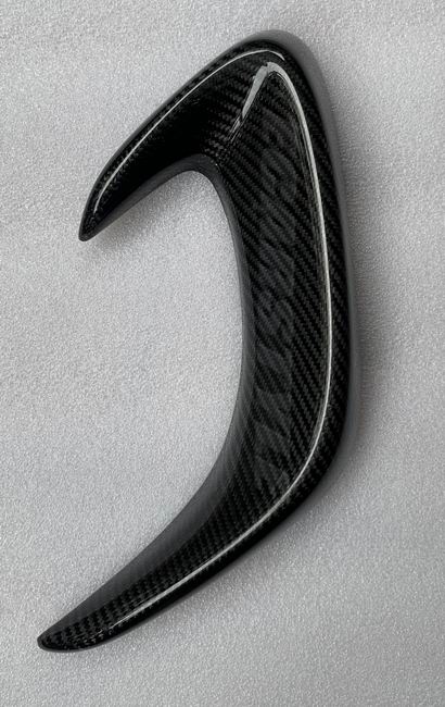 carbon fiber air spoiler for Honda fit Jazz GD3 sport front bumper air scoop spoiler