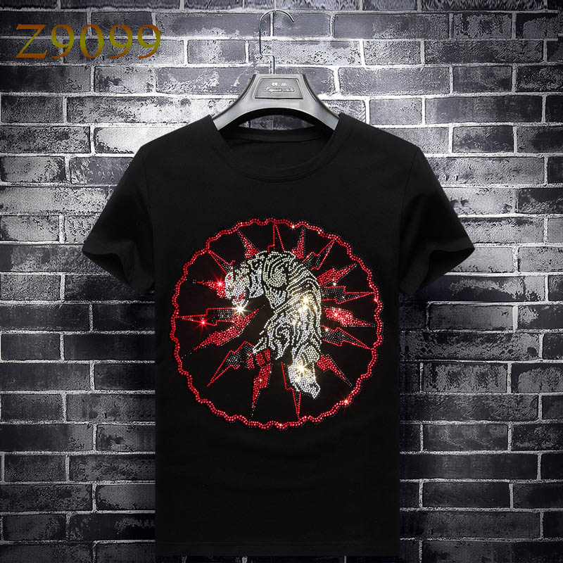 Summer Large Size Mens Colorful Hot Rhie Short-Sleeved Designer T-Shirt Crew Neck Hip Hop Casual Tee Modal Fabric