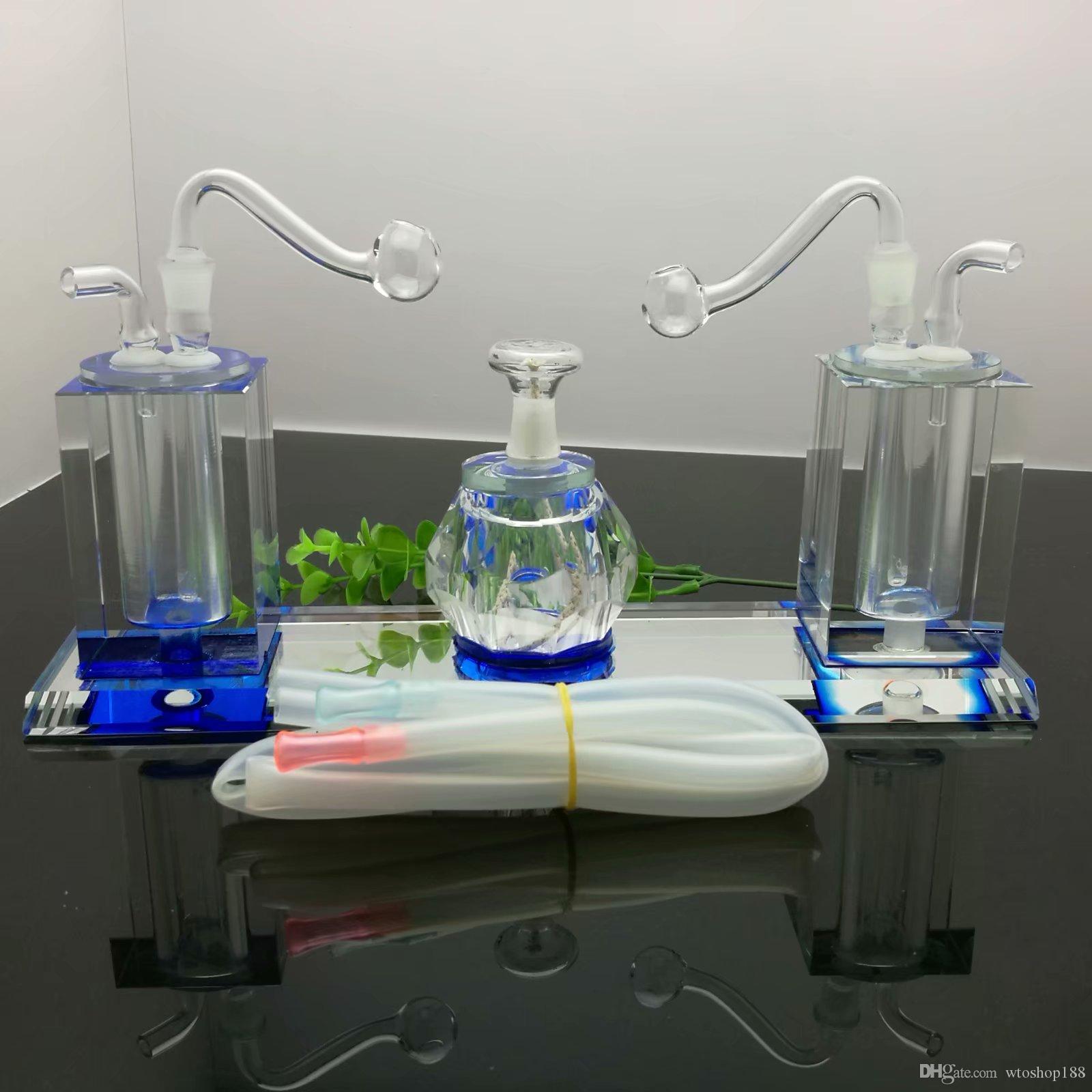 Double crystal kettle glass alcohol lamp Pipes Smoking Glass Bongs Glass Bubblers For Smoking Pipe Mix Colors
Double crystal kettle glass alcohol lamp Pipes Smoking Glass Bongs Glass Bubblers For Smoking Pipe Mix Colors