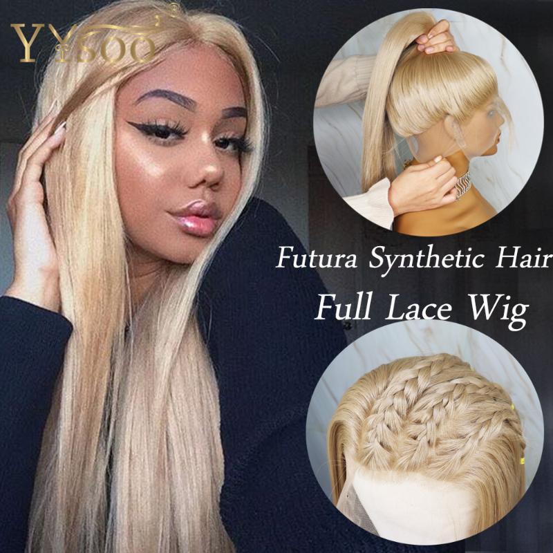 YYsoo Long Blonde Silky Straight Futura Synthetic Full Lace Wigs Japan Heat Resistant Fiber Soft Hair Ponytail Wigs For Women
YYsoo Long Blonde Silky Straight Futura Synthetic Full Lace Wigs Japan Heat Resistant Fiber Soft Hair Ponytail Wigs For Women