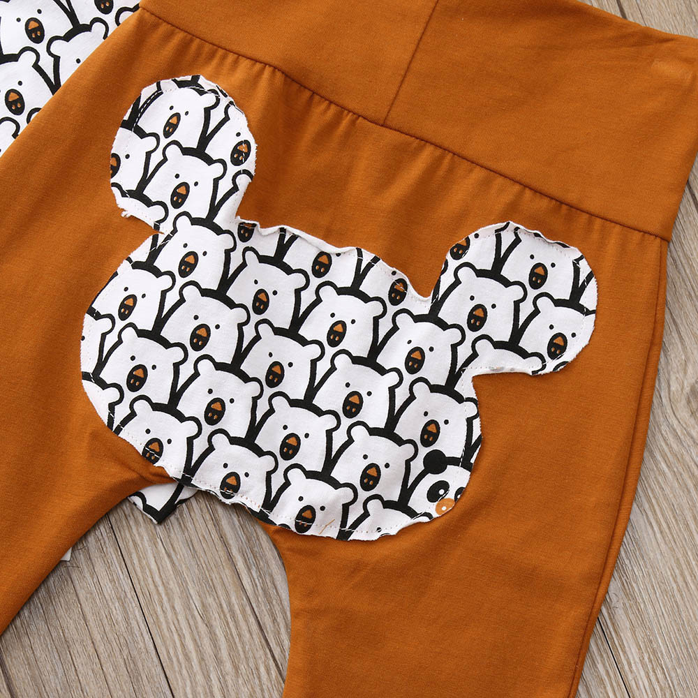 Baby Boys Girls clothes set Long Sleeve Animal Print Tops+ Pants Outfits Clothes baby clothing ropa recien nacido roupas