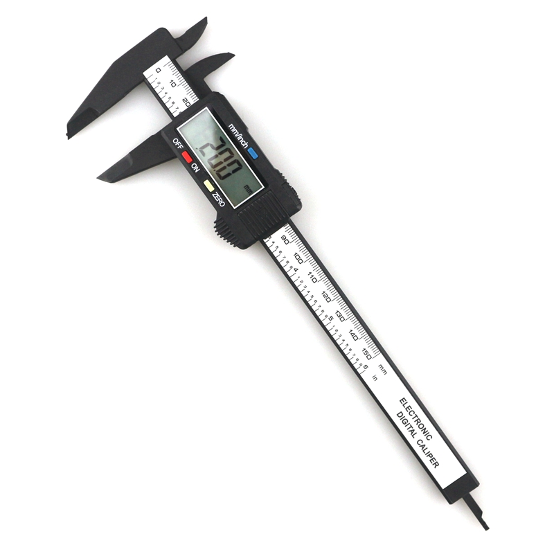 150mm 6inch LCD Digital Electronic Carbon Fiber Vernier Caliper Gauge Micrometer 0.1mm / 0.01 inch
150mm 6inch LCD Digital Electronic Carbon Fiber Vernier Caliper Gauge Micrometer 0.1mm / 0.01 inch