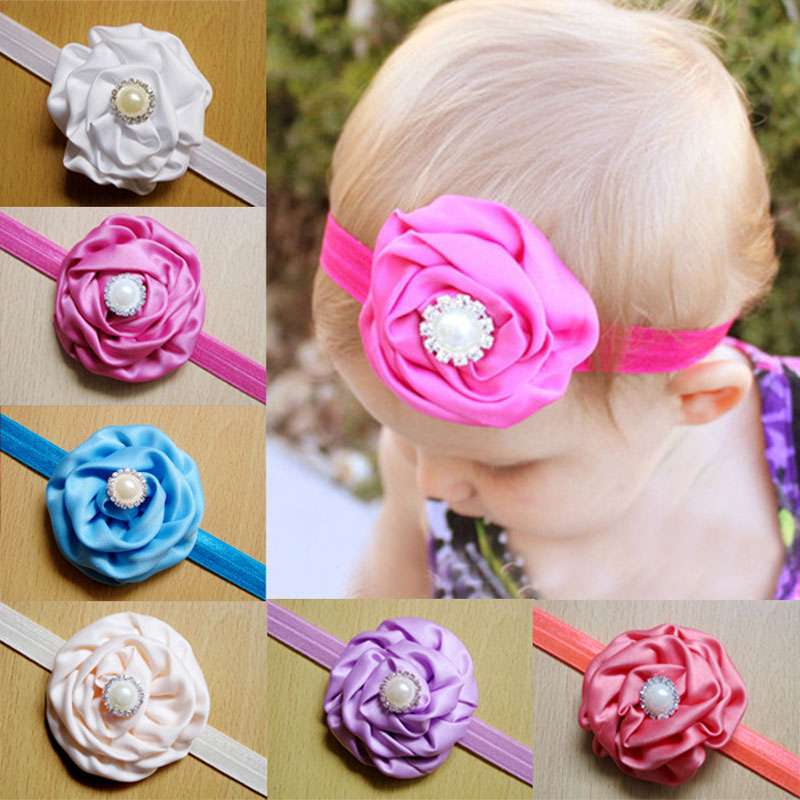 Hot Baby Girl Satin Rose Flowers Headbands Children Hair Accessories Rhinestone Pearl Hairbands Princess Headdress Elastic Headwear, Mixed color
Hot Baby Girl Satin Rose Flowers Headbands Children Hair Accessories Rhinestone Pearl Hairbands Princess Headdress Elastic Headwear, Mixed color