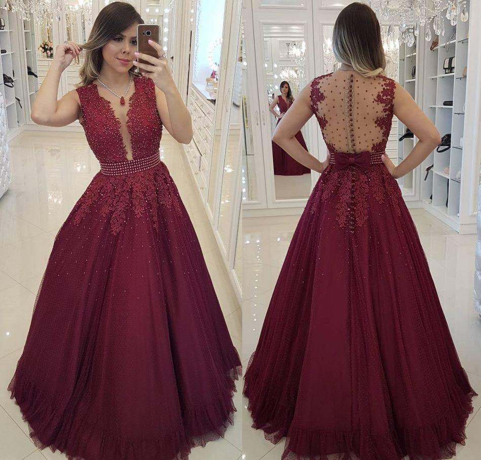2019 Cheap Long Prom Dress Burgundy Backless Appliques Formal Pageant Holidays Wear Graduation Evening Party Gown Custom Made Plus Size, Daffodil
2019 Cheap Long Prom Dress Burgundy Backless Appliques Formal Pageant Holidays Wear Graduation Evening Party Gown Custom Made Plus Size, Daffodil