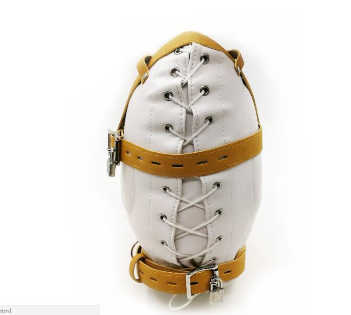 Closed Headgear Sex Mask Adult Games Funny Soft PU Leather Restraints Headgear Hood Mask Slave Erotic Toys J1804