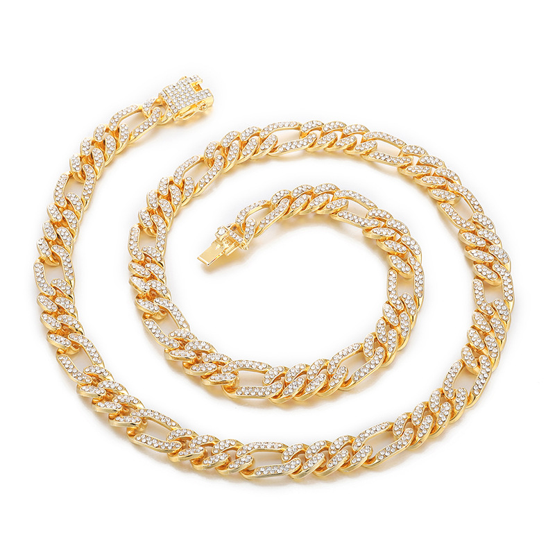 Hip Hop Miami 13MM Width Cuban Chain Necklaces Fashion Mens Gold Silver Zinc Alloy Necklaces Luxury Bling Rhinestone Gold Necklaces Jewelry
Hip Hop Miami 13MM Width Cuban Chain Necklaces Fashion Mens Gold Silver Zinc Alloy Necklaces Luxury Bling Rhinestone Gold Necklaces Jewelry