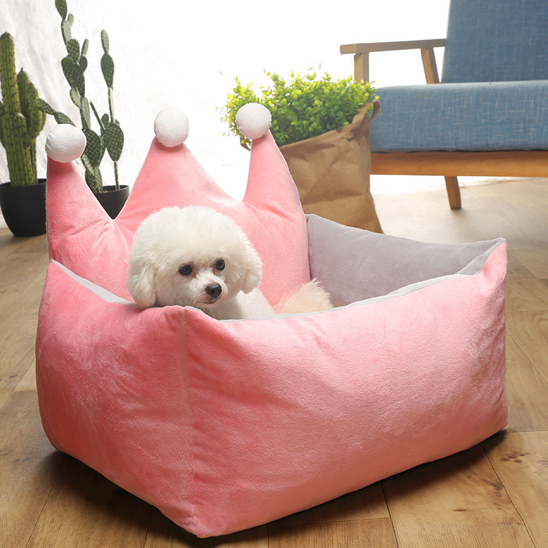 Warm Dog Bed Cute Pink Crown Pet Bed Warm Cotton Puppy Pet Dog Cat House for Small Medium Large Dogs Deep Sleeping Houses, As shown
Warm Dog Bed Cute Pink Crown Pet Bed Warm Cotton Puppy Pet Dog Cat House for Small Medium Large Dogs Deep Sleeping Houses, As shown