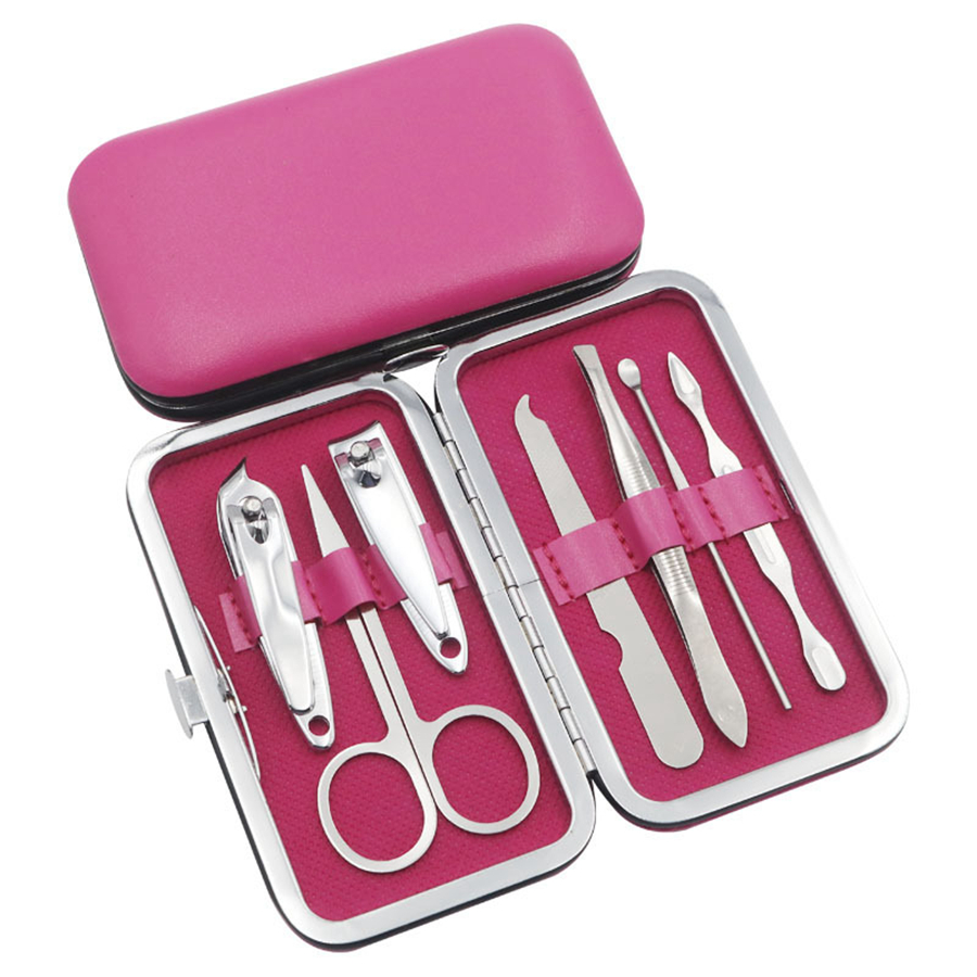 7 Pcs Nail Clippers Kit Scissors Tweezer Knife Ear Pick Utility Manicure Set Nail Manicure Set Tools Set De Manicura De Unas Nagel Manicure