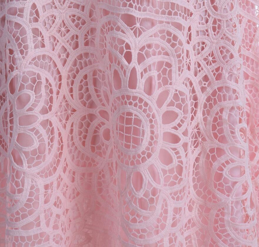 2019 New Bridesmaid Dresses Tea-Length Pink Lace Irregular Hem Spaghetti Straps Maid of Honor Country Beach Wedding Party Guest Gowns