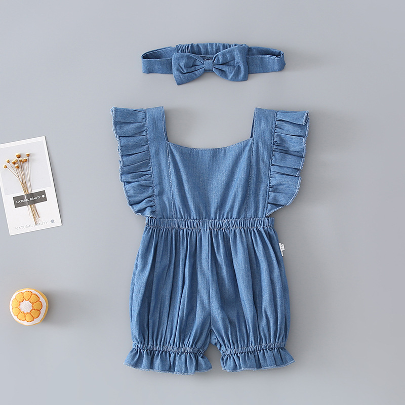 2020 New Summer Baby Clothing Cool Baby Girls Bodysuits Infant Girls Jumpsuits Sleeveless Dot Print Outfit, Blue 
2020 New Summer Baby Clothing Cool Baby Girls Bodysuits Infant Girls Jumpsuits Sleeveless Dot Print Outfit, Blue