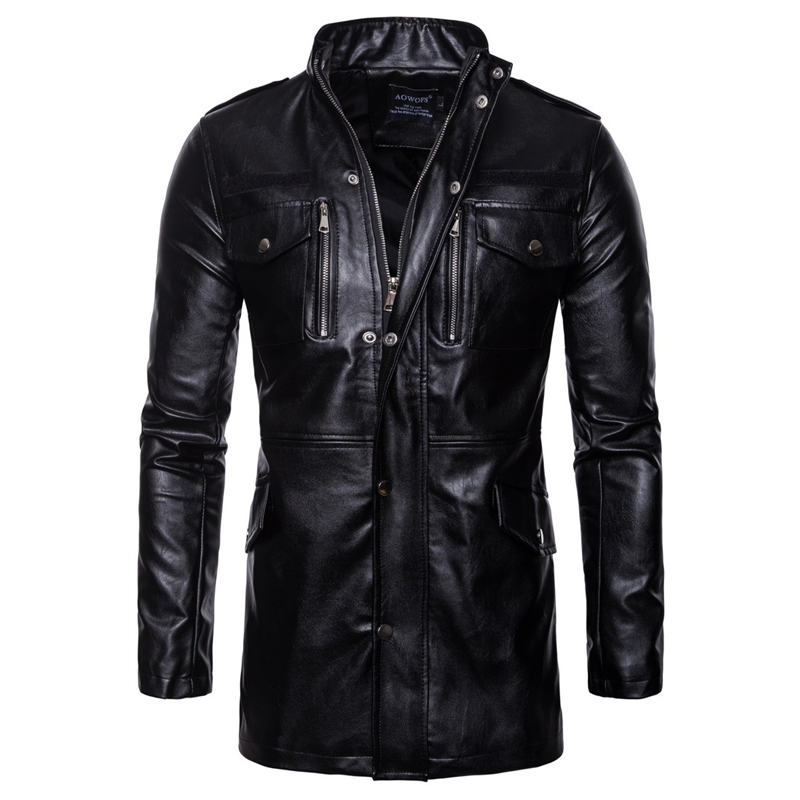 Autumn Motorcycle Leather Jacket Men Long Windbreaker Coat High Quality PU Leather Jacket Male Multi-Pocket Jacket,B036, B036 black
Autumn Motorcycle Leather Jacket Men Long Windbreaker Coat High Quality PU Leather Jacket Male Multi-Pocket Jacket,B036, B036 black