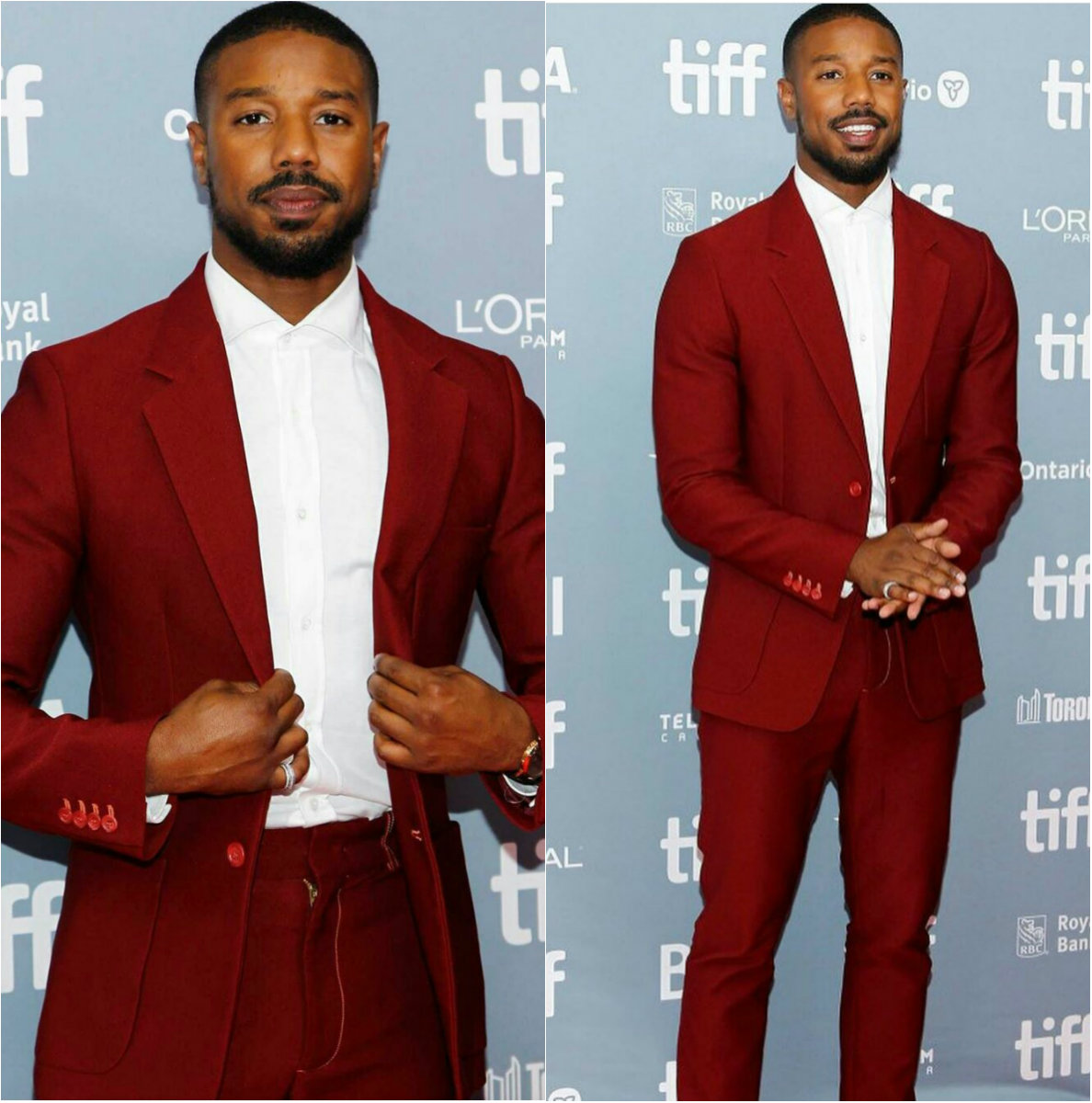 2020 Burgundy Mens Suits Two Piece Tweed Suit Herringbone Peaked Lapel Custom Made Groom Tuxedos Wedding Prom Dress Jacket Pants