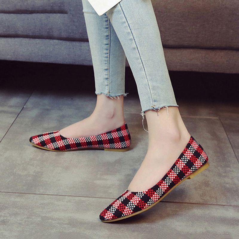 women flats spring summer new casual flat shoes daily single shoes grid ballet flat shoes, Black
women flats spring summer new casual flat shoes daily single shoes grid ballet flat shoes, Black