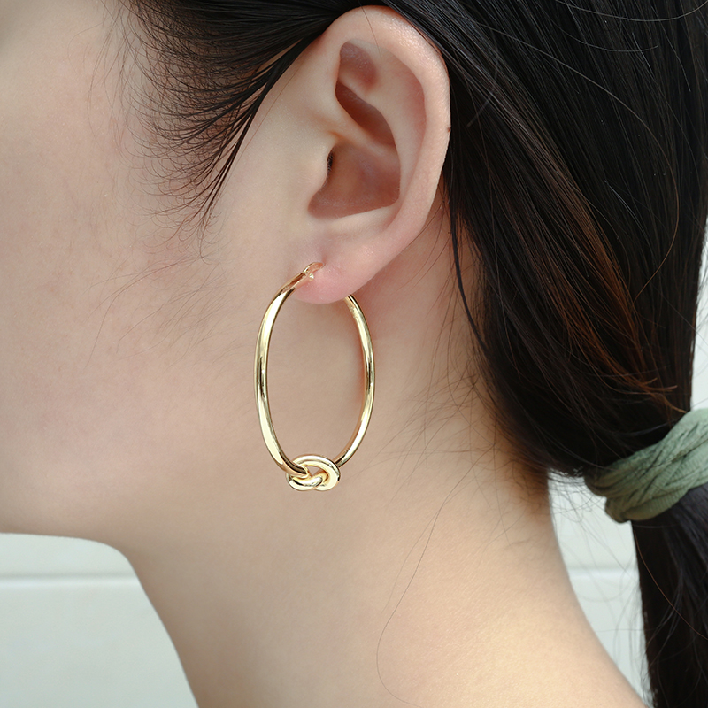 Hoop & Huggie Fashion Knot Earring Personality Earrings For Women Exaggerated Brass Big Jewelry Does Not Fade
Hoop & Huggie Fashion Knot Earring Personality Earrings For Women Exaggerated Brass Big Jewelry Does Not Fade