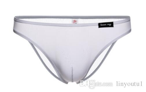2020 BRAVE PERSON Men's Underwear Ice Silk Seamless Men's Briefs Solid Color Thin Low waist Sexy Men Underwear Briefs New