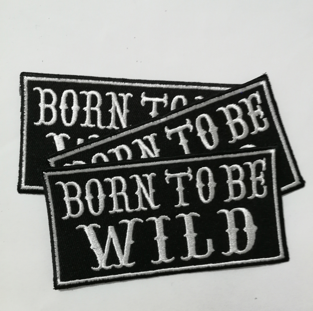 Biker Motorcycles born to be wild Patches Iron On Clothing outlaws badges Clothing appliques anarchy Vest jacket Garment sons of lables, Black
Biker Motorcycles born to be wild Patches Iron On Clothing outlaws badges Clothing appliques anarchy Vest jacket Garment sons of lables, Black