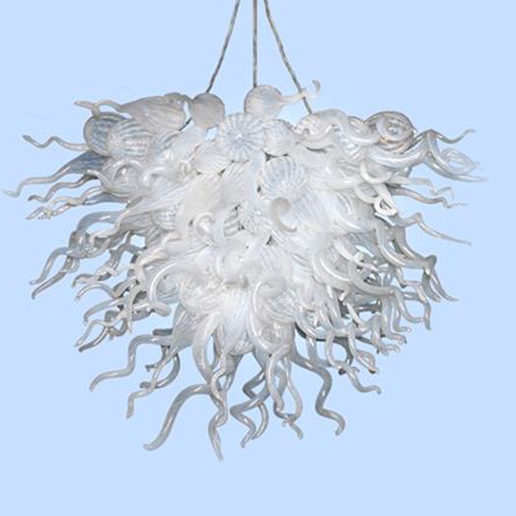 High Quality Art Decor Handmade White Lamps Hanging Chain Chandeliers Hand Blown Glass Crystal Chandelier on Sale
High Quality Art Decor Handmade White Lamps Hanging Chain Chandeliers Hand Blown Glass Crystal Chandelier on Sale