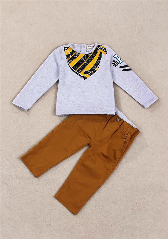 2019 Promotion Hot-selling 2pcs Toddler Kids Cool Baby Boy Flower Short Sleeve Polo T-shirt Tops+ Short Pants Outfits Clothing Set