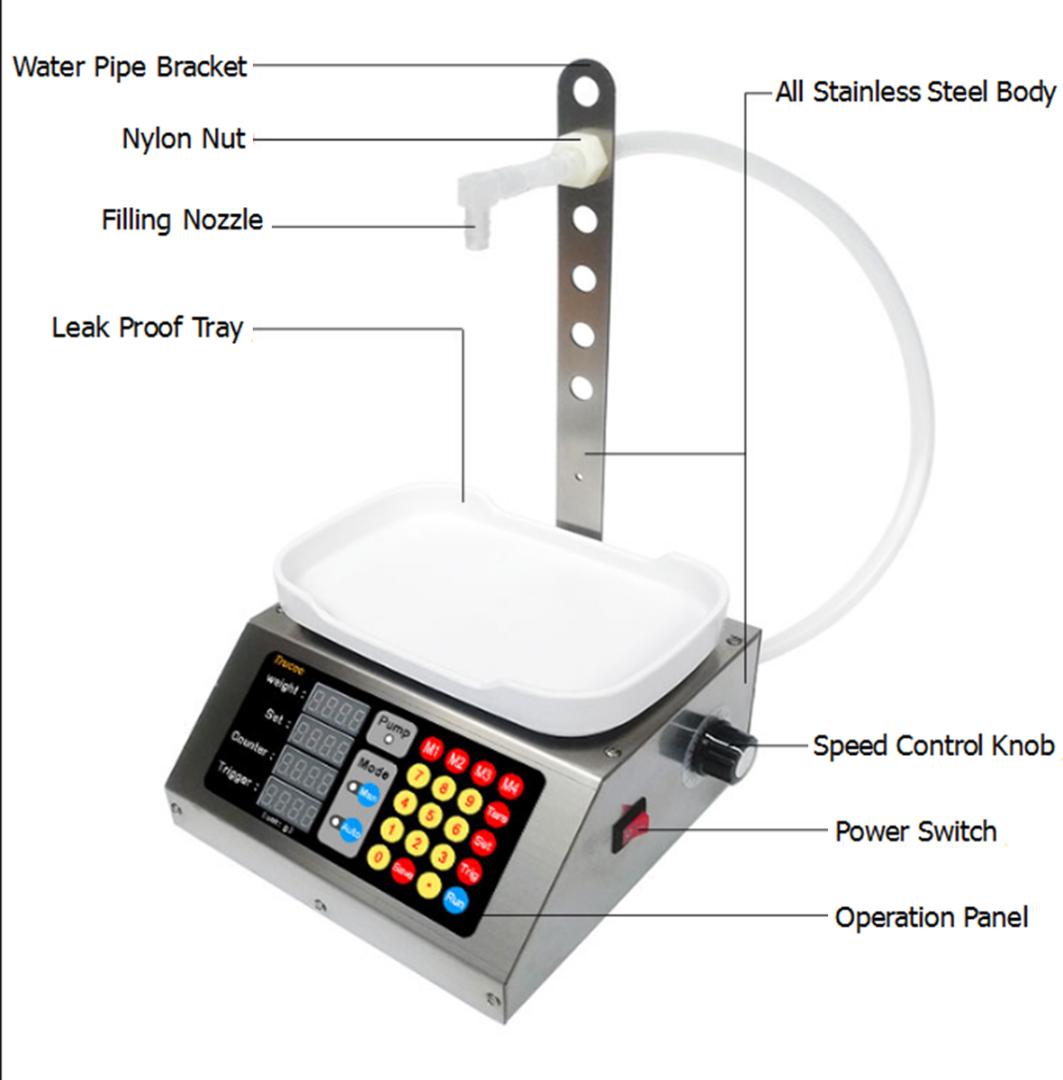 Automatic Liquid Filling Machine Bottle Filler Machine Quantitative Weighing For Liquid Filling Filler-image