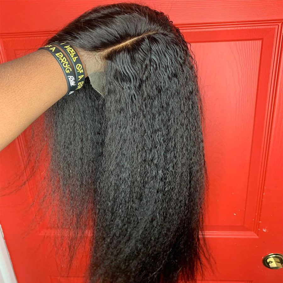 High Quanlity Yaki Kinky Straight Wig 13X4 Brazilian Full Lace Front Wigs Preplucked Synthetic Hair Natural Hairline For Women, Auburn
High Quanlity Yaki Kinky Straight Wig 13X4 Brazilian Full Lace Front Wigs Preplucked Synthetic Hair Natural Hairline For Women, Auburn
