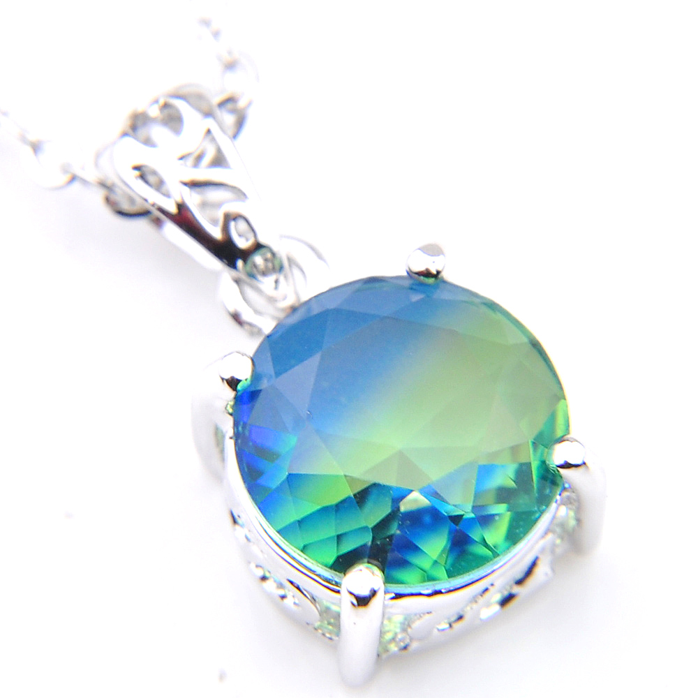 luckyshine 10 pair fashion round cut bi colored tourmaline gemstone 925 silver charm women necklace pendant with chain new
luckyshine 10 pair fashion round cut bi colored tourmaline gemstone 925 silver charm women necklace pendant with chain new