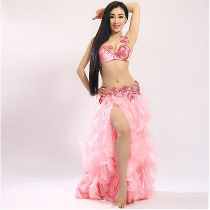 2020 New Belly dance costumes senior Embroidery bra+gauze skirt+belt 3pcs women belly dance competition sets for lady suit, Pink
2020 New Belly dance costumes senior Embroidery bra+gauze skirt+belt 3pcs women belly dance competition sets for lady suit, Pink