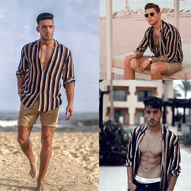 New Camisa Masculina Fashion 2020 Slim Fit Casual Men Shirt Long Sleeve Striped Mens Social Shirts Hot Sale Camisas para hombre, 303
New Camisa Masculina Fashion 2020 Slim Fit Casual Men Shirt Long Sleeve Striped Mens Social Shirts Hot Sale Camisas para hombre, 303