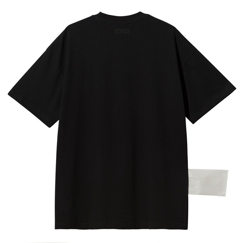 Fashion- Vetements Letter Embroidery Fashion Tee Super large standard Casual Simple Summer Breathable Tee Men Women Short Sleeve HFSSTX004