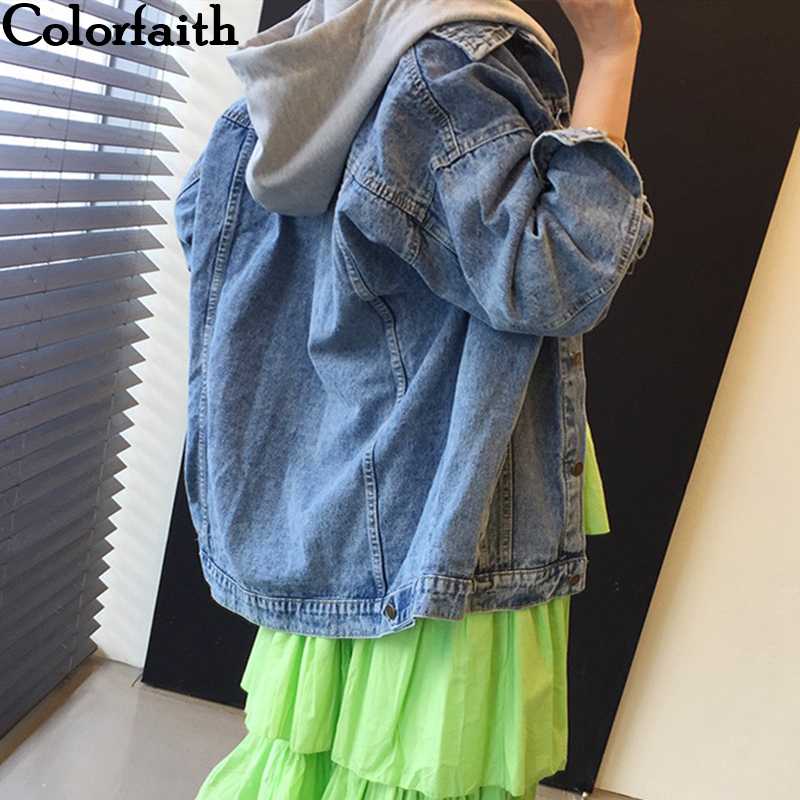 Colorfaith New 2019 Autumn Winter Women Denim Jacket Outerwear Hooded High Street Fashionable Korean Style Ladies Jeans Tops JK8303, Blue
Colorfaith New 2019 Autumn Winter Women Denim Jacket Outerwear Hooded High Street Fashionable Korean Style Ladies Jeans Tops JK8303, Blue