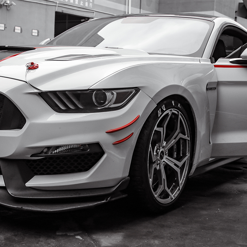 4Color ABS Small Wind Knife Decorative Strip For Ford Mustang 2015+ Car High Quality Exterior Accessories