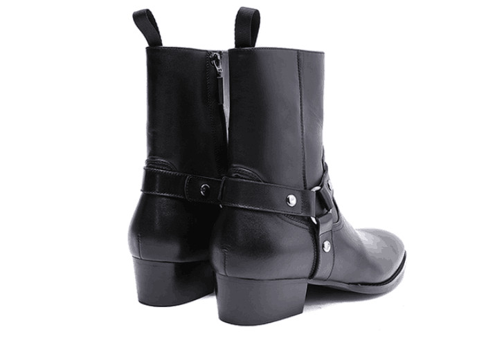 High top genuine leather half boots factory outlet new list fashion wild casual high-end personality ankle boots